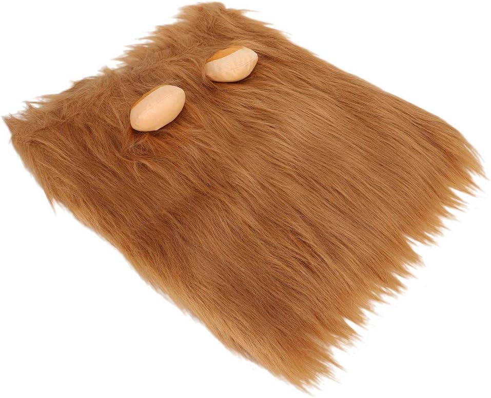 Lions Mane for Dogs, Cat Lion Mane Cat Wig Dog Costume Headgear Funny Pet Costumes for Halloween Christmas Easter Festival Party Activity (L)