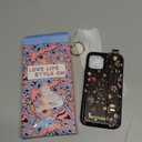 Petitian for iPhone 12/12 Pro Case with Wallet - Women Girls Cute Girly Aesthetic Unique Design Leather Credit Card Holder Cardholder Stand Wristband for iPhone 12/12 Pro, Grow Flower