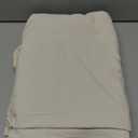 Archaeo Washed Cotton Twist Tab Curtain, 52" x 84", Cream