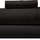 Road Trip America Jersey Sheets Set - Cotton (3 Pieces) All Seasonal Deep Pockets Soft Cozy Knit Stretchy Bed Sheets - Hotel and Residential Quality (Black, Twin)