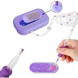 CuteTinyTails Diamond Painting Art Pen Kit - Vacuum Art Diamond Painting Pen, Accessories for Setting AB Stones Without Wax, Purple