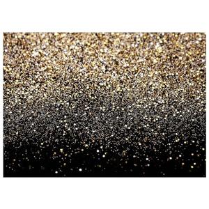 WOLADA Black and Gold Backdrop Golden Glitter Backdrop for Photography Wedding Birthday Baby Shower Party Photo Studio 7x5FT 11176