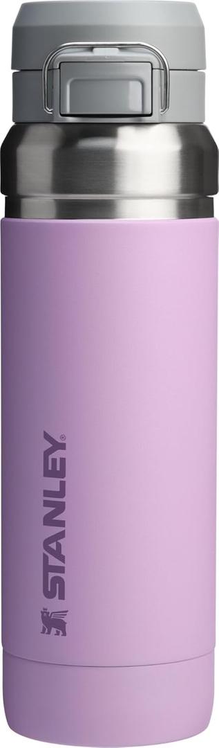 Stanley Quick Flip GO Water Bottle 36 oz | Push Button Lid | Leakproof and Packable for Travel and Sports | Insulated Stainless Steel | BPA-Free | Lilac
