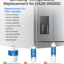 Waterdrop DA29-00003G Refrigerator Water Filter, Replacement for Samsung, DA29-00003B, DA29-00003A, Aqua-Pure Plus, HAFCU1, RFG237AARS, FMS-1, RS22HDHPNSR, RSG257AARS, 3 Filters (Package May Vary)