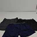 DAVID ARCHY Mens Underwear Bamboo Rayon Boxers for Men Breathable and Cool Men's Boxer Shorts with Button Fly 3 or 5 Pack (A1, Navy Blue/Black/Dark Gray)