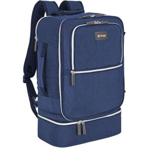 biaggi Carry Cube Backpack: TSA Approved Travel Bag with Removable Packing Cube, Lightweight & Durable for Personal Item Use (Blue)