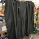 BTTN Black Fabric Shower Curtain - Linen Textured Heavy Duty Cloth Shower Curtain Set with 12 Plastic Hooks, Rust Resistant, Machine Washable, Simple Hotel Spa Luxury Bath Curtains for Bathroom, 72x72