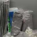 50x50x26 Inches Puppy Playpen with Gate, Dog Playpen for Puppies or Small Dogs, Sturdy Safety Dog Fence Pet Playpen with Thickened Fabric, High-Strength Nylon Wire Mesh for Indoor & Outdoor,Washable (Light Grey-Large)