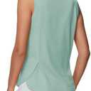 THE GYM PEOPLE Women's Workout Tank Tops Loose Fit Sleeveless Breathable Yoga Shirts with Side Slits, M