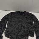 Avidlove Long Sleeve Bodysuit for Women Turtleneck Sheer Mesh Bodysuit Geo Print Leotards L