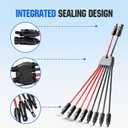 ECO-WORTHY Integrated Solar Connector 2-8 Y Branch Parallel PV Adapter Cable Wire Plug Tool Kit for Solar Panel(M/FFFF+F/MMMM)