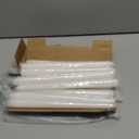 12 Pack White Taper CandlesTaper Candles 10 Inch DriplessUnscented & Smokeless Candlesticks Bulk7-8 Hours Long Burning Tall CandlesIdeal for Christmas Weddings Parties Dinner