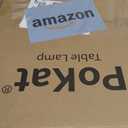 PoKat 23'' Bedside Table Lamp for Bedroom Nightstands, Birthday Gifts for Women Mom, House Warming Gifts New Home Decor, Ceramic Lamp for Living Room, White Modern Bedroom Lamp