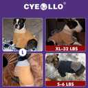 cyeollo 2 Pack 3XL Dog Sweaters for Large Dogs, Strechy Soft Fleece Sweatshirt for Dogs Boy Girl Turtleneck Warm Winter Big Dog Clothes with Sleeves, Navy & Light Blue XXXL