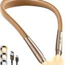 LED Neck Reading Light, Book Light for Reading in Bed, 3 Colors, 9 Brightness Levels, Lightweight Comfortable Design, Long Lasting, Perfect for Knitting,Crafting,Camping,Gold Rose