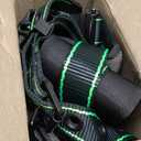 AFP Fall Protection Full-Body Premium Safety Harness, 8 Thick Support Belt, Aluminum D-Rings, Tongue Buckle (OSHA/ANSI PPE), Small-Medium