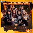 Rechargeable Bubble Machine - Automatic Bubble Blower Haunted Stump - Wobbly Head Fun, Glow Eyes - Outdoor Play, Wedding, Birthday Party, Gifts Toys for Boys, Girls, Kids, Toddlers (Black)