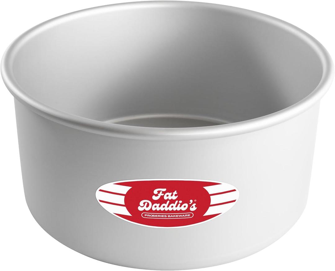 Fat Daddio's PRD-84 Anodized Aluminum Round Cake Pan, 8 x 4 inch