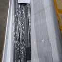 Elevon Queen Size Metal Bed Frame with Fabric Upholstered Headboard, Non-Slip Without Noise, Easy Assembly, Grey