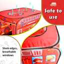 Pop Up Play Tent for Kids Aged 3-5 Years Old Boys and Girls : Fire Truck Tent Playhouse Toy Play Tents for Toddlers 3-5 Kids Tent Indoor Outdoor Playhouse Toys for 3 + Year Old, Fire Truck