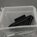 IRIS USA Dog Food Storage Container, 10 Pound, Airtight Seal and Buckle, Easy 1 Hand Opening Hinged Lid, Versatile, Space Saving Compact Size, Pearl/Black