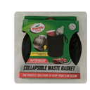 Turtle Wax TRASH BIN WASTE BASKET Collapsible Black Pop Up Design Easy Storage
