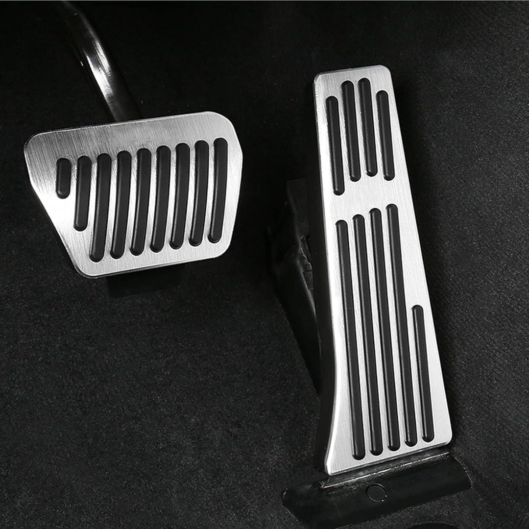 Jaronx Compatible with BMW Pedal Covers, No Drill Anti-Slip Gas Brake Foot Pedal Cover (3' E90 E91 E92/5' F10 F11/6' F12 F13/7' F01 F02/X3 F25/X4 F26/X5 E70/X6 E71/Z4 E89) (B Model)