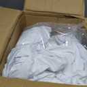 50 Pcs White Folding Chair Cover Washable Removable Universal Fitted Chair Cover Protector for Wedding Party Banquet Holidays Celebration Decoration Chair Covers
