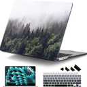 DONGKE Compatible with M5 MacBook Air 15 inch Case 2026 2025-2023 A3448 A3241 A3114 A2941 M4 M3 M2 Liquid Retina Display Touch ID, Protective Hard Shell Cover & Keyboard Skin - Forest