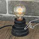 Y-Nut Touch Control Table Lamp Vintage Desklamp Small Industrial Touch-Light Bedside Dimmable Nightstand-Lamp Steampunk AccentLight Edison Lamp Base Antique Night Light for Living Room Bedroom