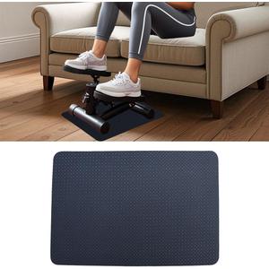 Double-Sided Non Slip Mat for Stepper Exercise Machine & Under Desk Mini Elliptical Exercise Equipment, Small Workout Floor Protection Mat for Seated Pedal Exerciser, Indoor Cycling Bike