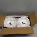 Cat & Dog Bowls - Ceramic Elevated Pet Raised Cat Food Bowls Set, 12 Ounce Small Dogs Bowls, Dishwasher Safe (2 Bone Pattern bowls & Black Stand)