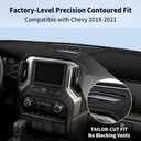 Dash Cover Fit for 2019-2021 Chevy Silverado/GMC Sierra 1500 2500HD 3500HD, Dashboard Cover Sun Shade Pad Custom Fit Dash Mat Protects Dashboard from UV, Cracks & Fading, Black