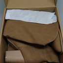 Putu Women's Knee High Boots High Heel Western Boots Pointed Toe Tall Boots (7, Leather-Brown)