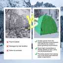 59*59*60 Large Winter Plant Warm Covers with Air Hole for Raised Bed- Warm Tent Freeze Protection Humidity Domes for Germination, Seedling Propagation Protecting Plants from Animals