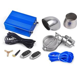 Universal 2.5" Vacuum Valve Exhaust Cutout with Remote Controller and Vacuum Pump