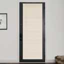 LazBlinds 1" Vinyl Mini Blinds for Doors, Cordless French Door Blinds for Privacy, Light Filtering Privacy Horizontal Shades for Front Door Patio Sidelight Glass Door, 24" W x 72" H, Beige