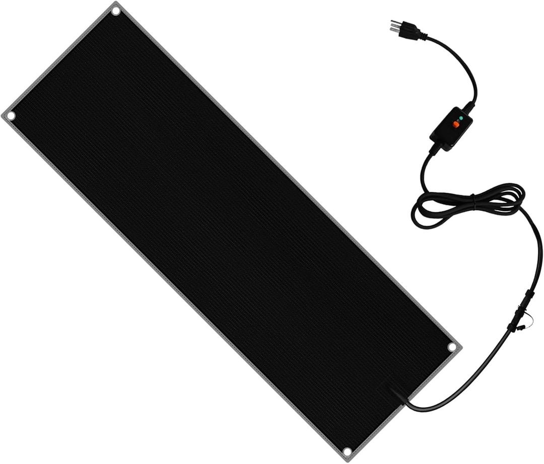 Heated Snow Melting Mat, 20"x60" Ideal Heated Outdoor Mats, 110V Snow and Ice Melting Mat for Winter Snow Removal, Snowmelt Heated Walkway Mats for Narrow Walkways Snow Paths (20X60 in) (20in x 60in)