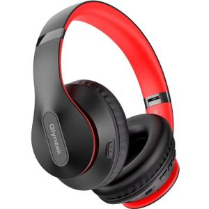 Wireless Bluetooth Headphones Over Ear 65H Playtime HiFi Stereo Headset with Microphone and 6EQ Modes Foldable Bluetooth V5.3 Headphones for Travel Smartphone Computer Laptop (Black)