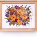 Double UV Glass Frames for Pressed Flowers Frame 11x14 Shadowbox Frames Black Walnut Wood Floating Frame 16x20 Artist Gallery Picture Frames For Wedding Flowers, 11x14/UV Crystal Glass