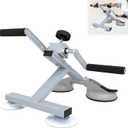 Upgraded Arm Bike for Rehabilitation Exercise Equipment for The Elderly, Designed for Arm and Shoulder, Adjustable Resistance, Lever Arm Direction and Length, 4 Suction Cups, Grey, Home Use