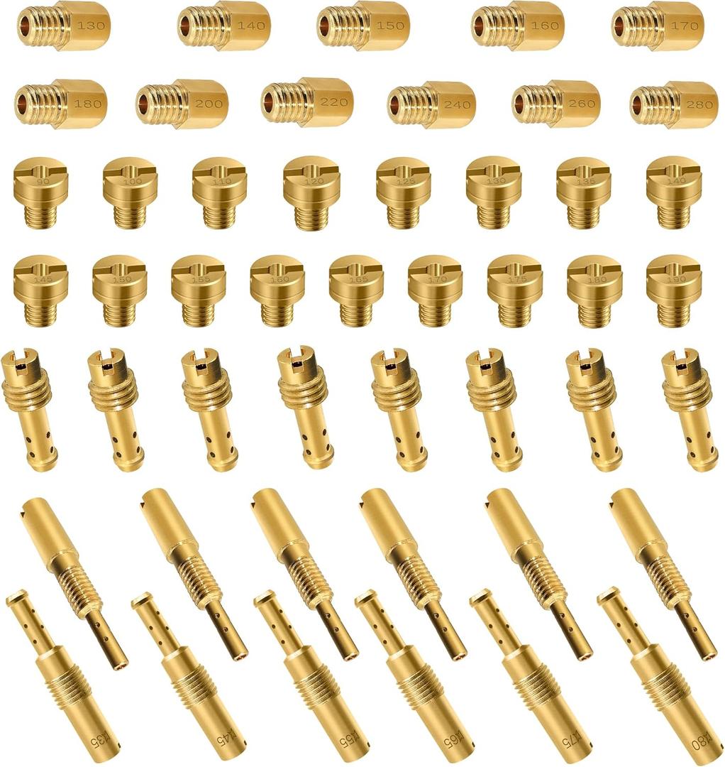 Strongthium 42 Pcs Carburetor Jet Kit for Mikuni Main & Pilot Slow Jet N100.604 VM28/486 VM4/042 VM22/210