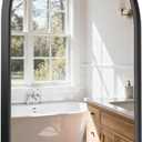 USHOWER Black Arched Mirror 24x36 Inch, Arched Bathroom Mirror