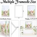 12x18 Picture Frame Set of 2, White Photo Frames High Transparent Wall Gallery Desktop Horizontal Vertical for Canvas Collage Photo Poster Certificate 12 x 18 inches