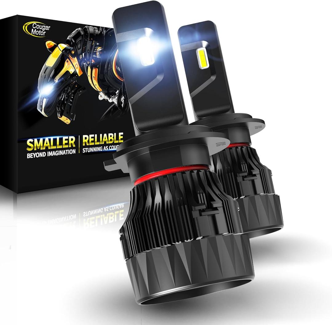 Cougar Motor H7 Fog Lights Off-Road Bulb Ultra Mini Silent Fan, Plug & Play, Pack of 2