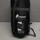 PTEROMY Sleeping Bags for Adults, Lightweight and Machine Washable, Water Resistant Backpacking Camping Sleeping Bag for Warm Cold Weather, Camping Essentials for Hiking Travel (50F~80F, Black)