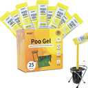 AOKE Portable Toilet Powder, 25 Pack Poo Gel Lavender scent for Camping Eco Absorbent Gel Liquid Waste Gelling and Deodorizing Powder, Emergency Toilet Waste Treatment for Outdoor Camping Hiking