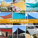 8'x8' Sun Shade Sail Rectangle Outdoor UV Block Square Canopy Sunshade Cover for Backyard Porch Pergola Deck Garden Patio, Turquoise