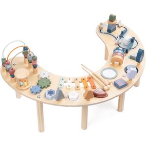 Montessori Activity Table for 1-3 Year Old | Large Size Busy Board & Sensory Toys | Learning Activity Table for Baby for 1 Year Old Boy or Girl