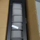 Watch Box for Men 6 Slot,Double Layer Mens Watch Case Display Organizer with Real Glass Top,Large Holder for 50mm Watches,PU Leather Jewelry Drawer Storage Valet Tray for Men,Black